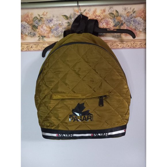 Pajar Canada Green Quilted Casual School Travel Laptop Work Backpack - Picture 1 of 6